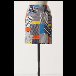 Anthropologie We Love Vera Patchwork Skirt